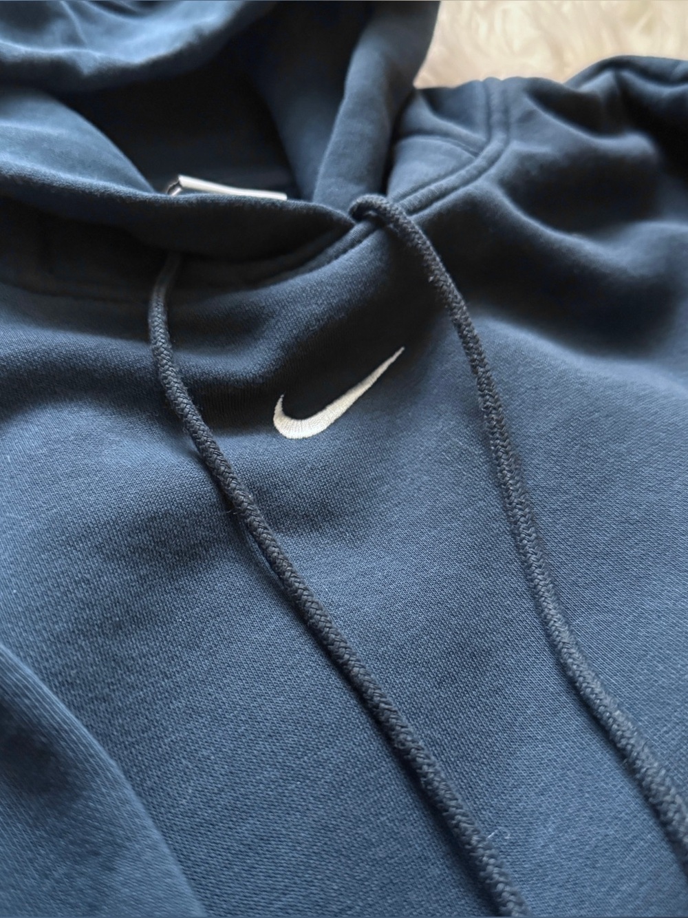 Nike Phoenix Oversized Hoodie Sweatshirt Navy Blue Women’s Size Small - Picture 4 of 10